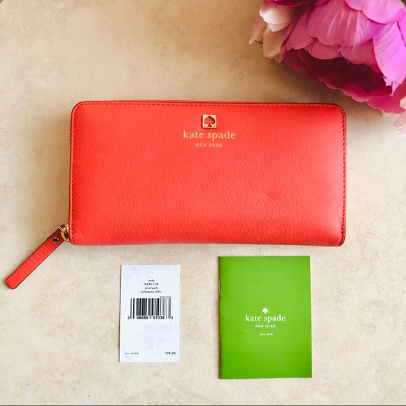 kate spade Handbags - KATE SPADE Neda Grant Park Soft Maraschino Wallet